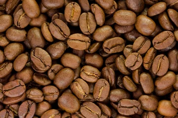 Rolgordijnen Coffee grains © Irina Rogova