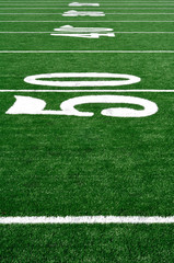 50 Yard Line on American Football Field