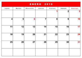 agenda 2010 españa