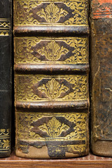 old books, close up