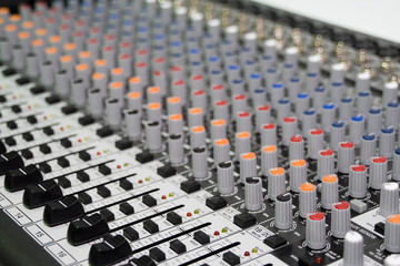 Music Mixer desk at he Concert