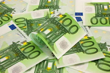 pile of money 100 Euro
