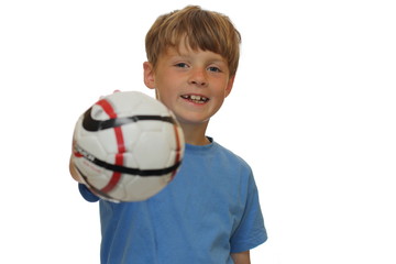 Junge mit Ball