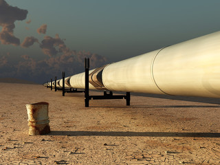 pipeline in desert