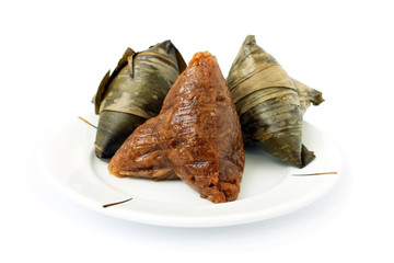 Rice Dumplings On Plate