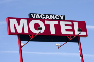 Roadside motel sign