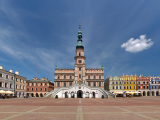 Leading the market and town hall in Zamosc