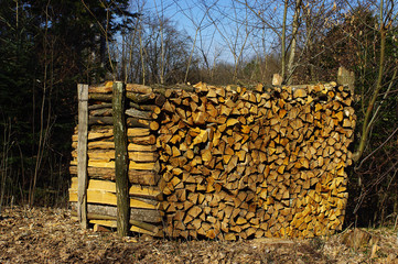 wooden heap
