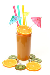 Ripe fruit and juice