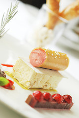 Dessert mit Blattsilber