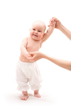 Bbaby with mother hands