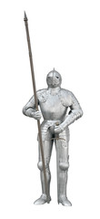 Knight with spear and sword