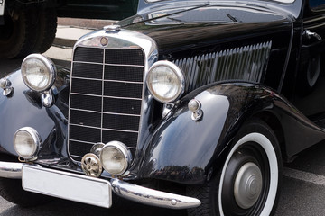 old russian car close-up