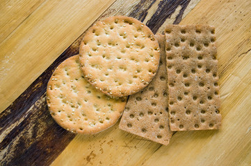 crackers on textured flatness