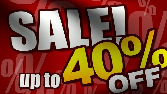 sale 40% off