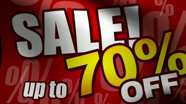 sale 70% of