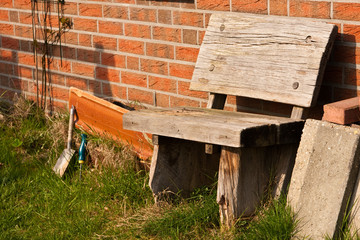 Naklejka premium Gartenbank, garden bench