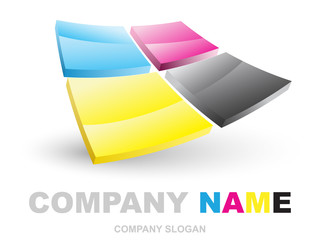 cmyk abstract logotype