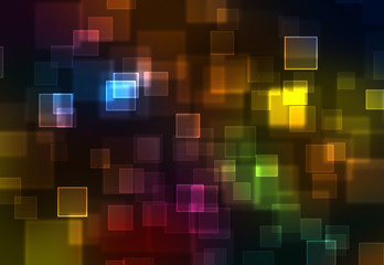 abstract rainbow squares background
