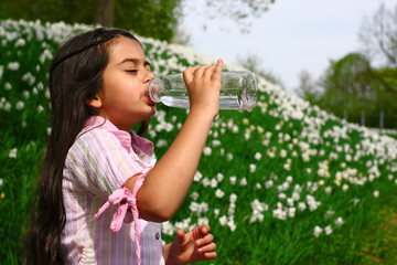 Little girl in spring