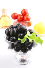black olives close up