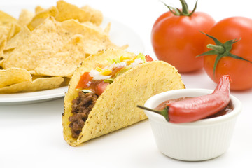delicious taco, mexican food