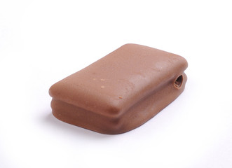 chocolate bar isolated with white background
