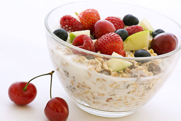 Müsli mit frischen Obst