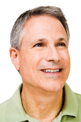 Fototapeta premium Close-up of a man day dreaming