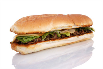 Philadelphia cheese steak sandwich