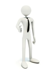 Businessman make a handshake  isolated on white