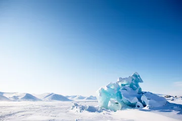 Deurstickers Arctica Gletsjerlandschap