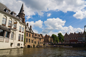 Obraz premium Kanal in Bruegge, Belgien