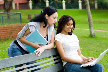 young female college students