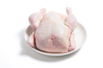 Raw Chicken on Plate