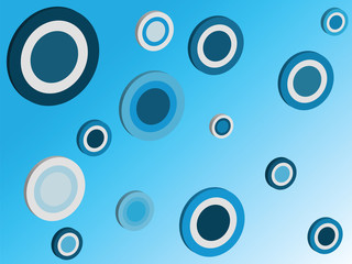 3d circles background