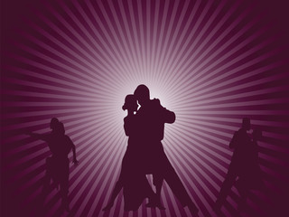 Couples dancing background