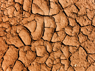 Cracks in a ground
