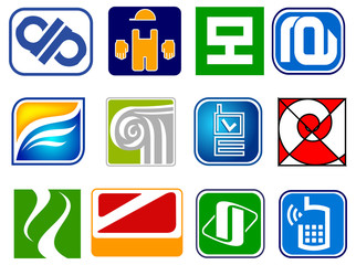 Set of abstract icons