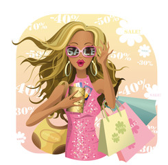 Beauty design for SALE! Glamour vector girl