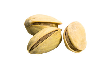 Macro shot of pistachios