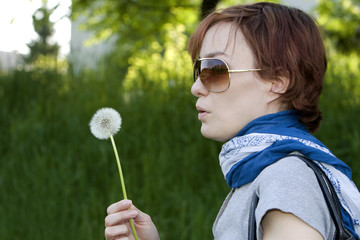 girl in the park