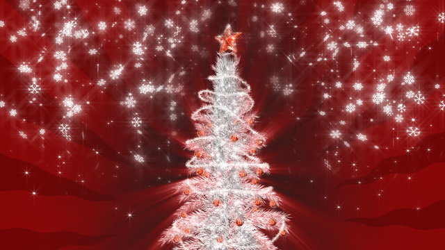 Christmas silver tree