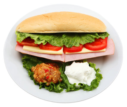 plate with sandwich