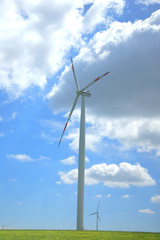 A wind turbine