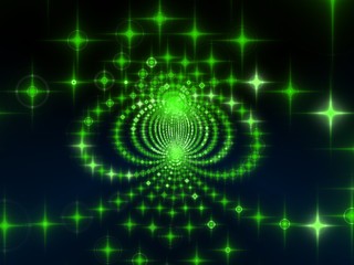 green stars world background