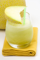 a delicious melon  milkshake