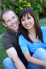 Obraz premium Happy Diverse Couple
