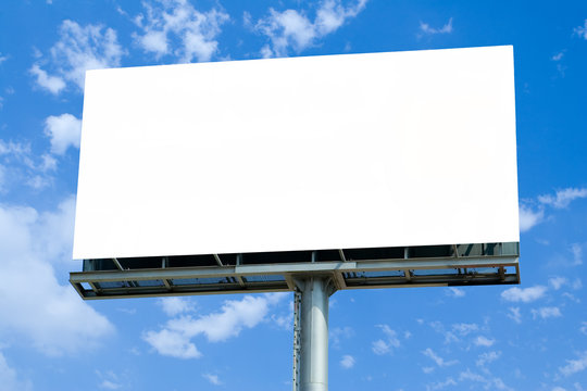 Blank Billboard Sign