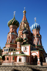 Fototapeta na wymiar Saint Basil's Cathedral in Red square in Moscow